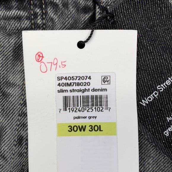 Calvin Klein Mens Jeans Slim-Straight Fit Stretch Jeans Size 30*30 - Picture 6 of 13